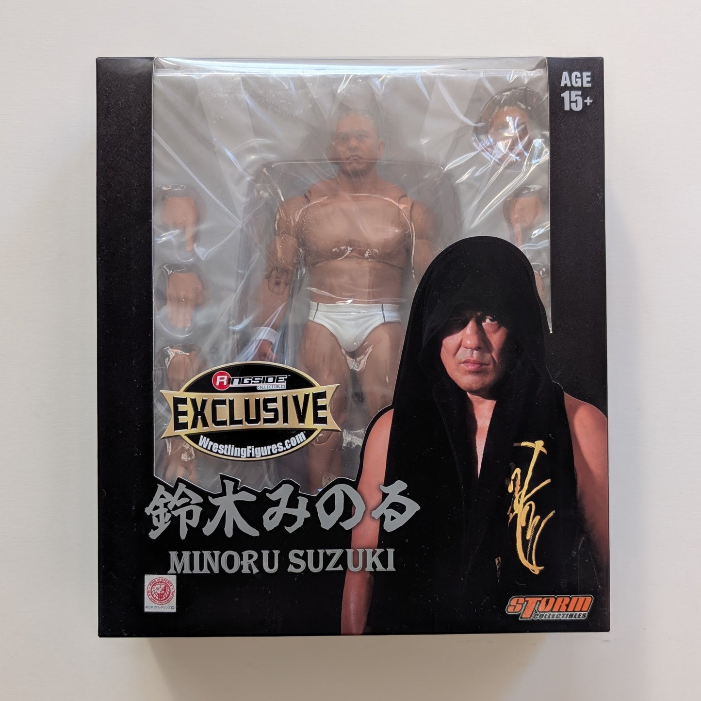 2023 NJPW Storm Collectibles Ringside Exclusive Minoru Suzuki Chase [With White Trunks]