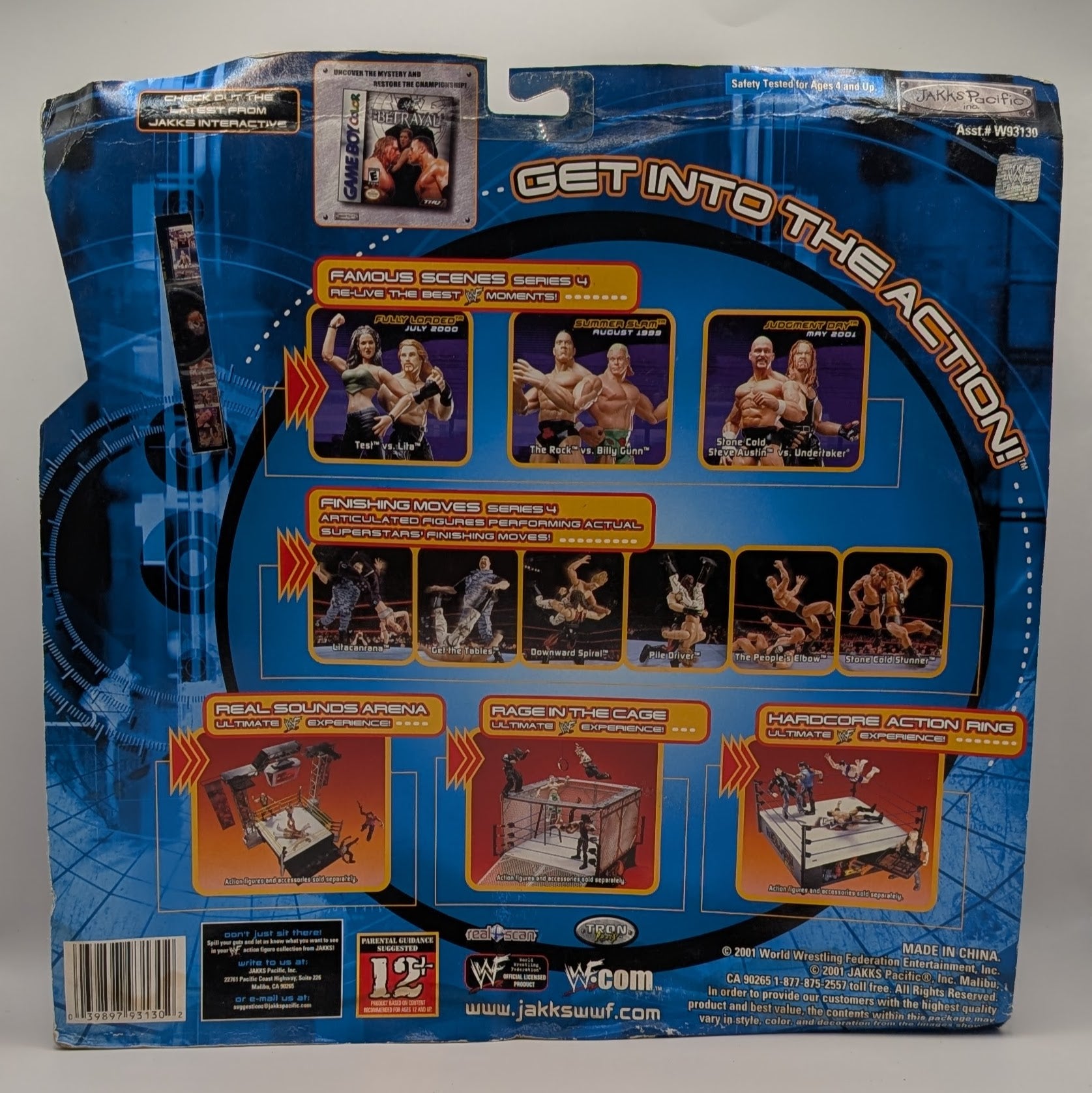 2001 WWF Jakks Pacific Titantron Live Famous Scenes Series 4