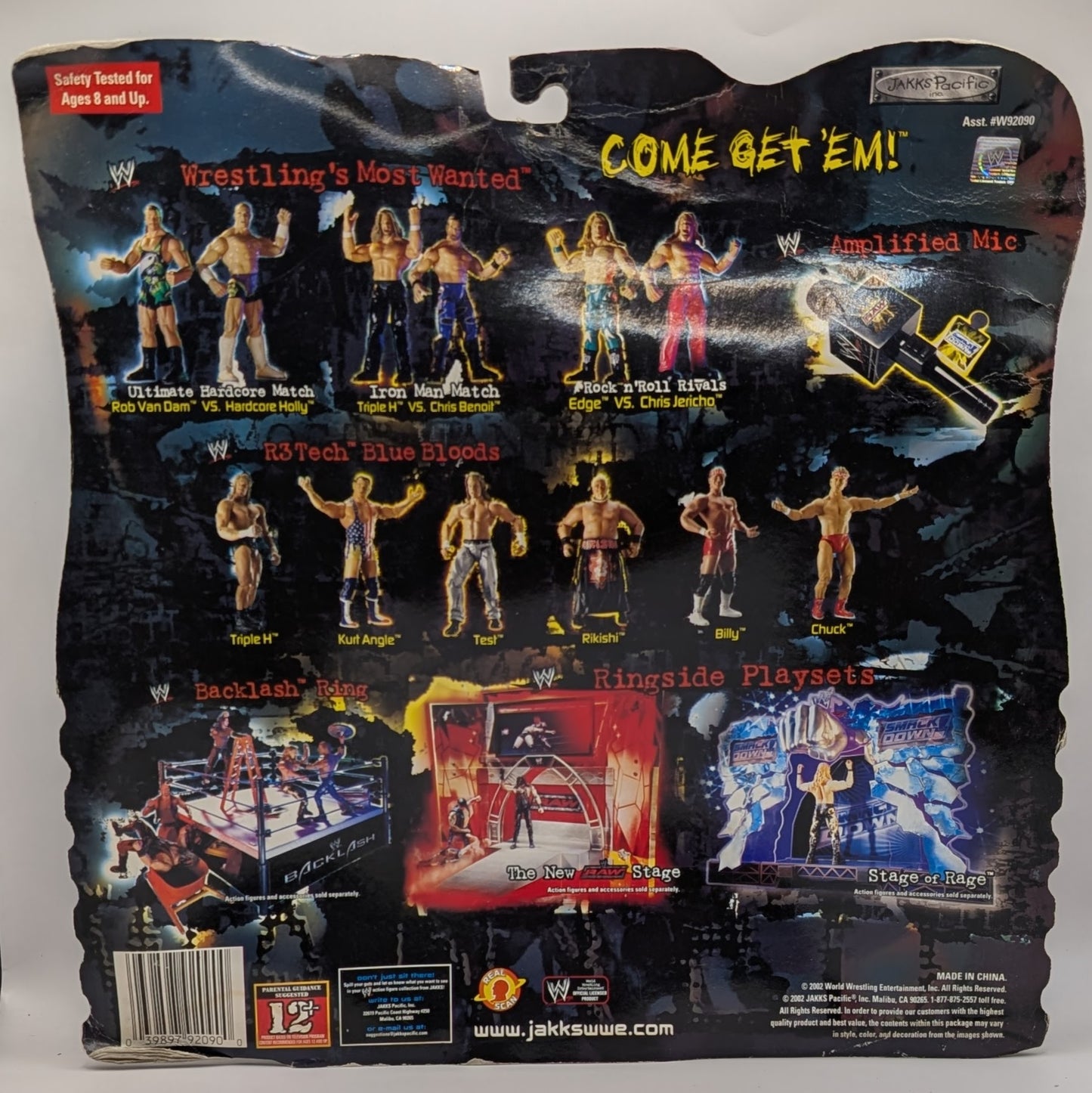 2002 WWE Jakks Pacific Titantron Live Wrestling's Most Wanted: Edge & Chris Jericho