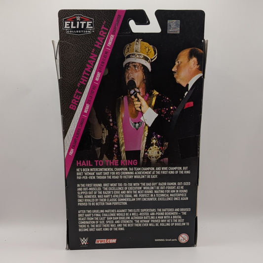2018 WWE Mattel Elite Collection Ringside Exclusive "King of the Ring" Bret "Hitman" Hart