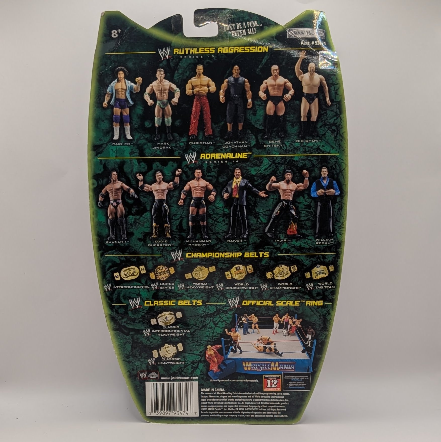 2005 WWE Jakks Pacific Ruthless Aggression Series 15 Carlito