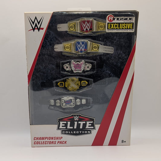2019 WWE Mattel Elite Collection Ringside Exclusive Championship Collectors Pack