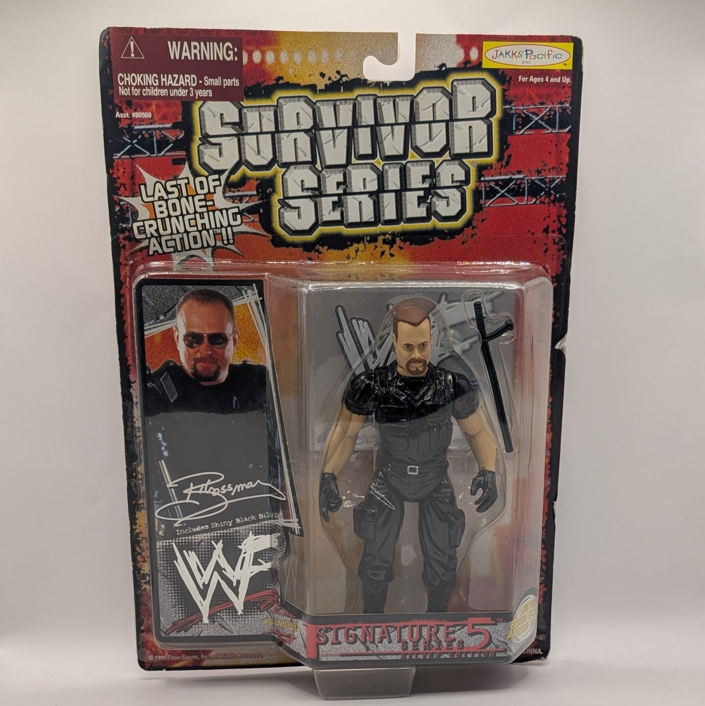 1999 WWF Jakks Pacific Signature Series 5 "Silver Edition" Big Boss Man