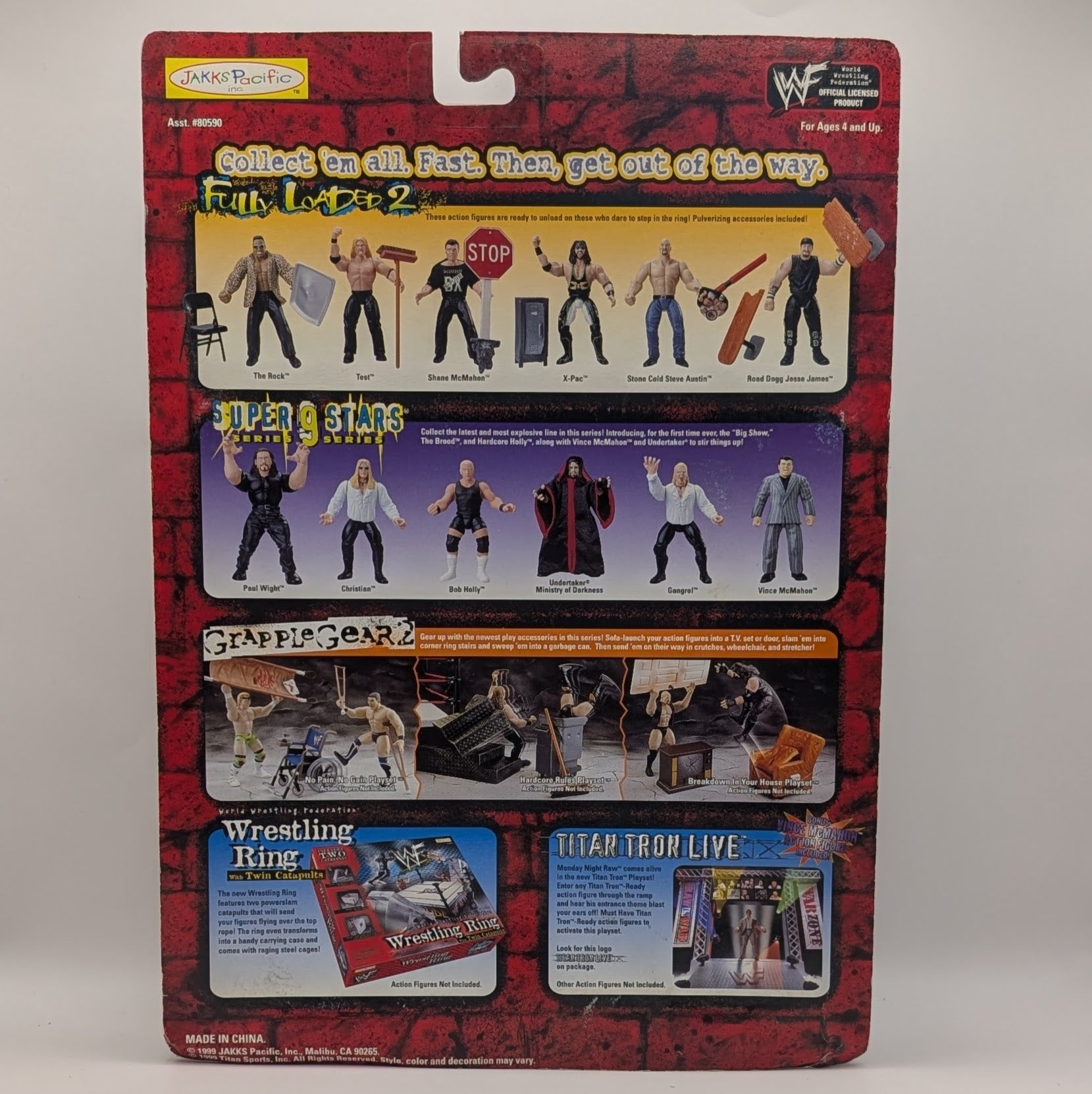 1999 WWF Jakks Pacific Fully Loaded Series 2 X-Pac – Wrestling