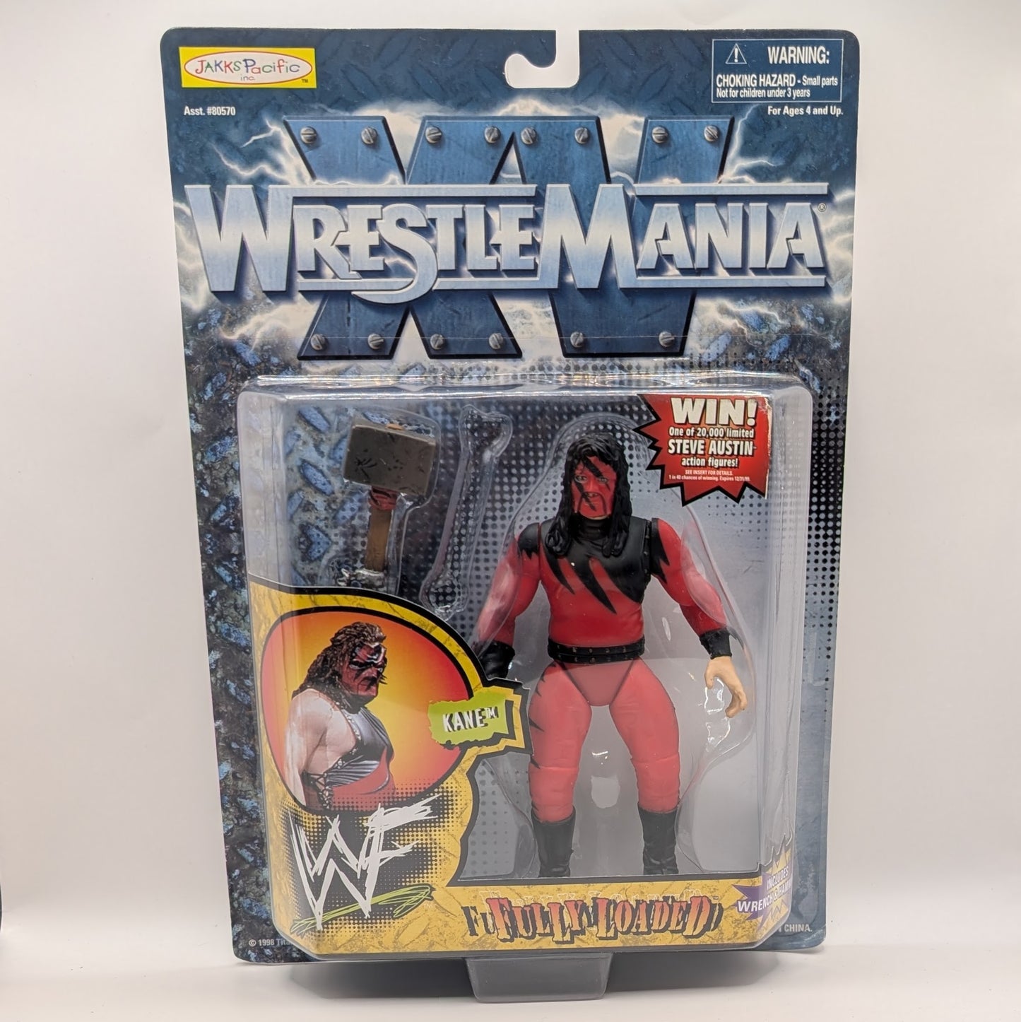 1999 WWF Jakks Pacific Fully Loaded Series 1 Kane
