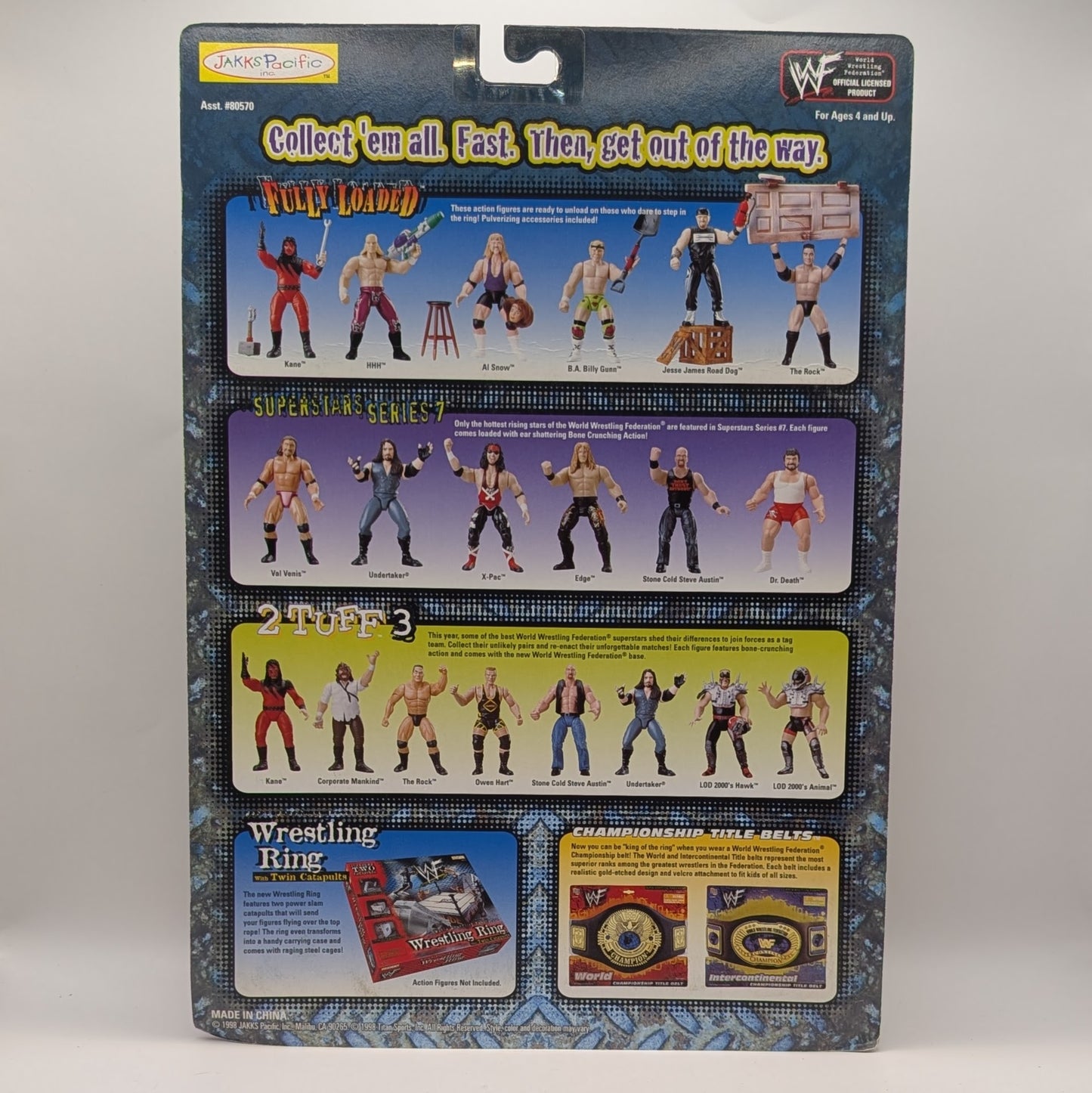 1999 WWF Jakks Pacific Fully Loaded Series 1 Kane