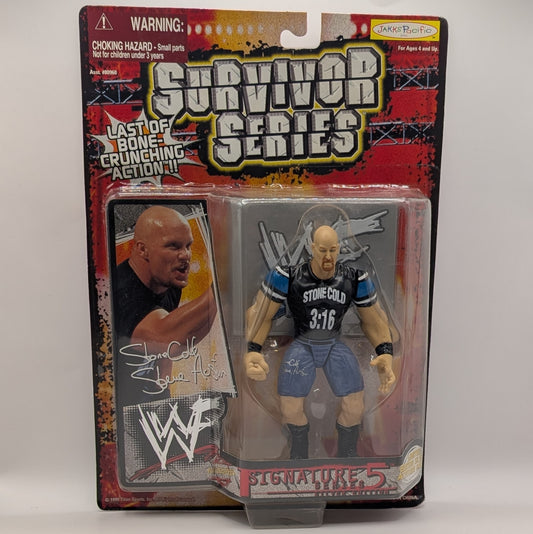 1999 WWF Jakks Pacific Signature Series 5 "Silver Edition" Stone Cold Steve Austin