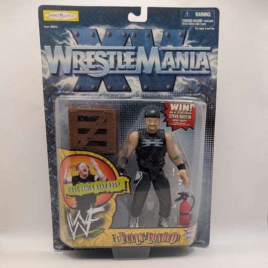 1999 WWF Jakks Pacific Fully Loaded Series 1 Jesse James Road Dog