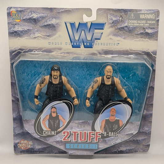 1998 WWF Jakks Pacific 2 Tuff Series 1 D.O.A.: Chainz & 8-Ball