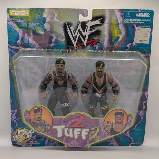 1998 WWF Jakks Pacific 2 Tuff Series 2 Kama Mustafa & D'Lo Brown
