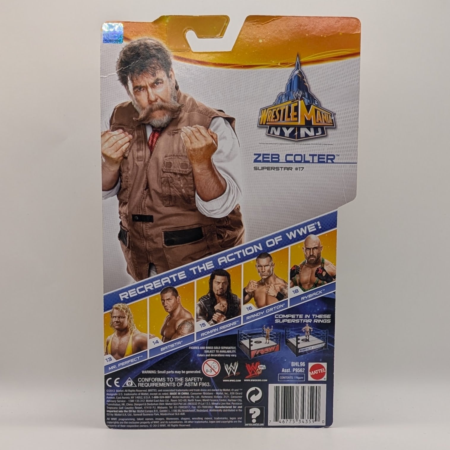 【中古】（非常に良い）Wwe 13-Nla [並行輸入品] 2014 WWE Mattel Basic Series 37 #17 Zeb Colter [WrestleMania