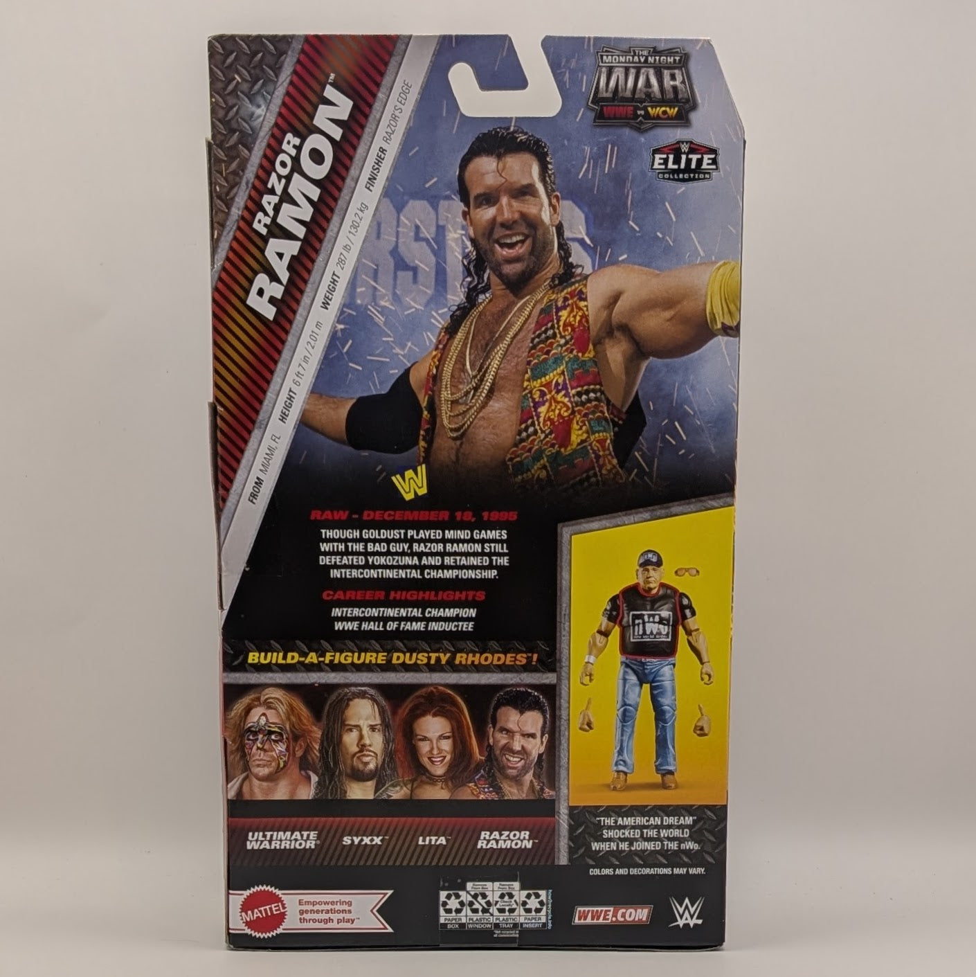 Mattel Razor Ramon Custom Wwf 2024 WWE Mattel Elite Collection Monday Night War Series 5 Razor Ramon ...