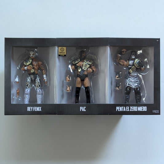 2024 AEW Jazwares Unrivaled Death Triangle 3-Pack: PAC, Rey Fenix & Penta el Zero M