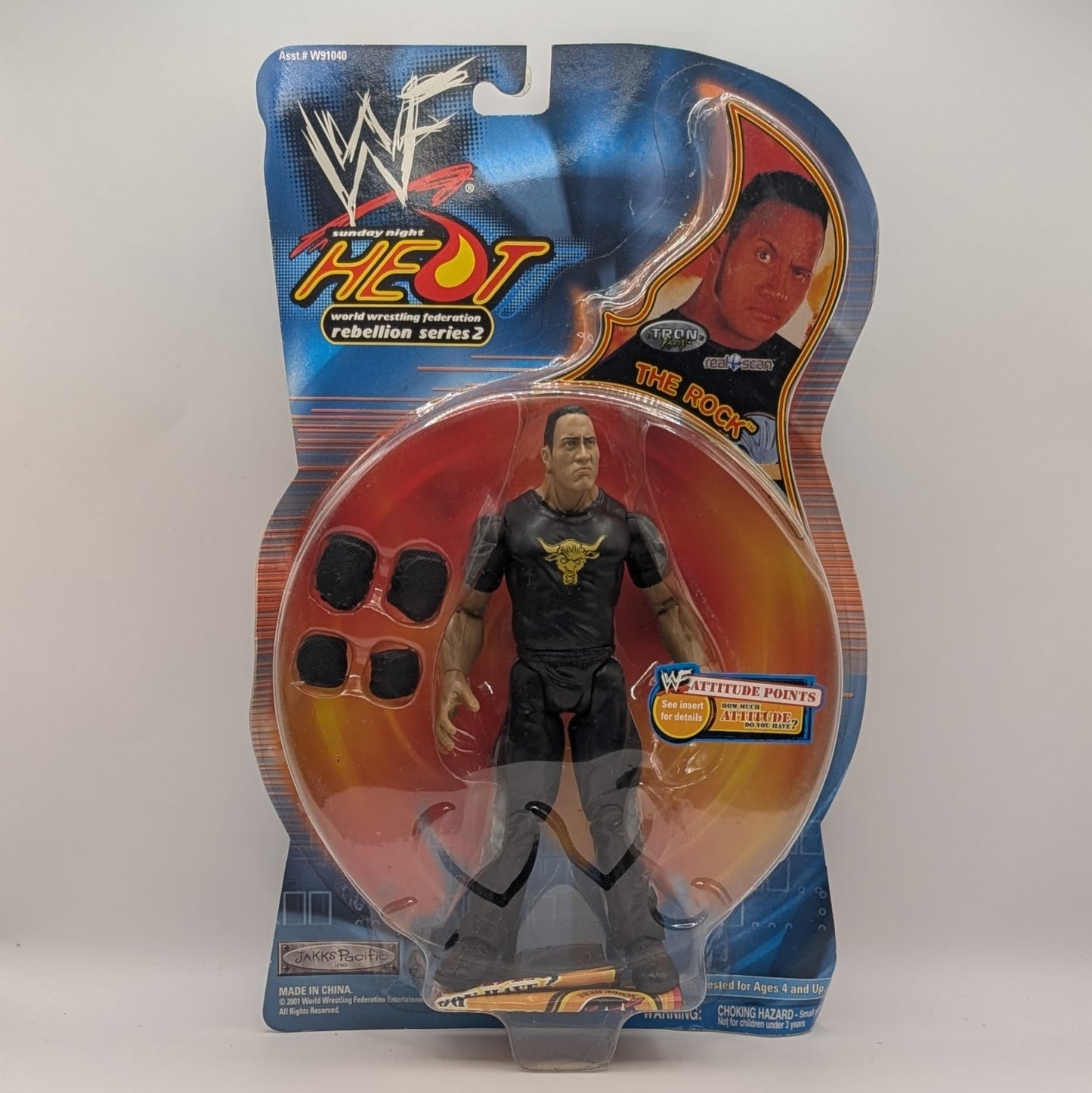 2001 WWF Jakks Pacific Titantron Live Rebellion Series 2 The Rock