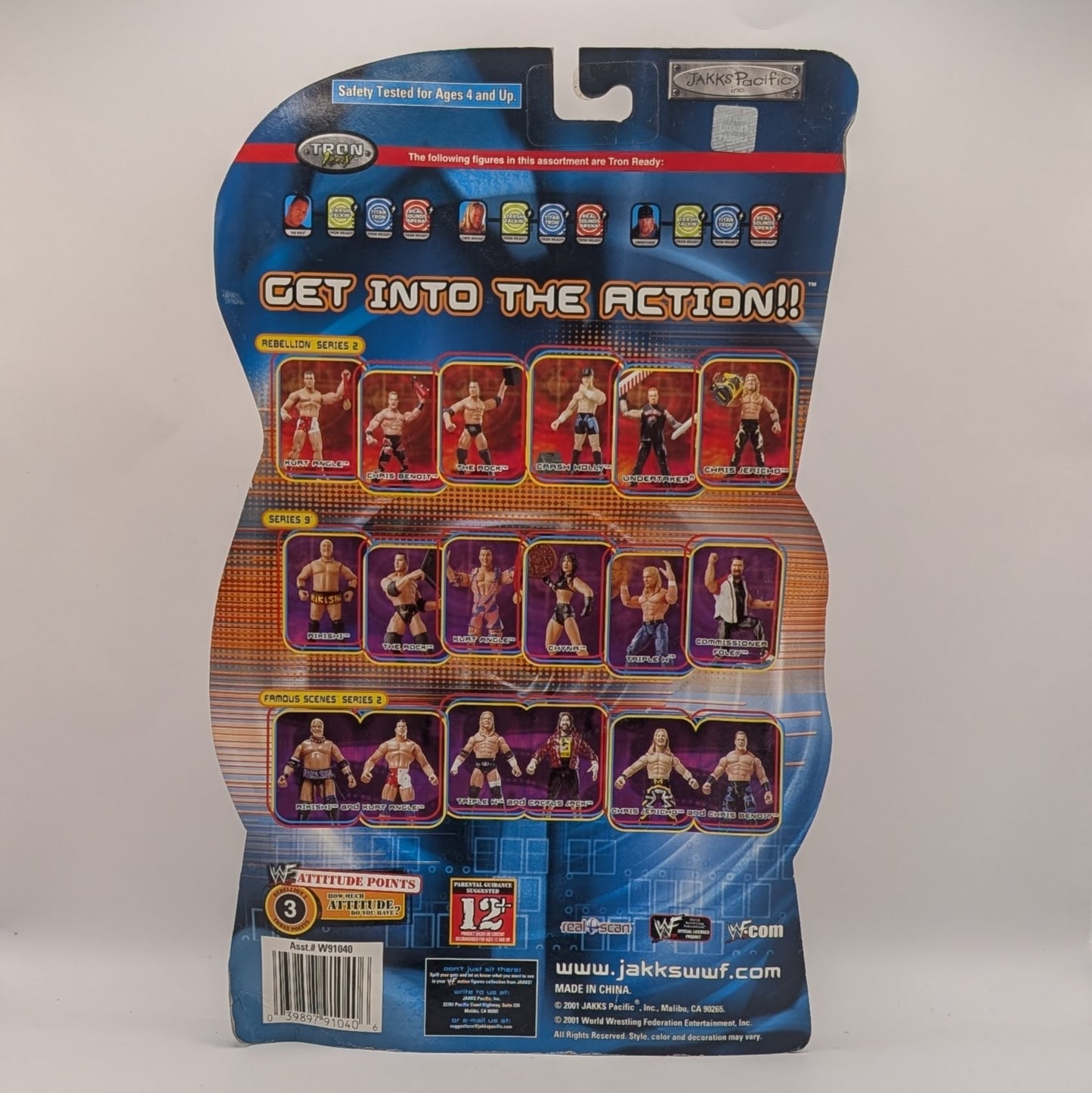 2001 WWF Jakks Pacific Titantron Live Rebellion Series 2 The Rock