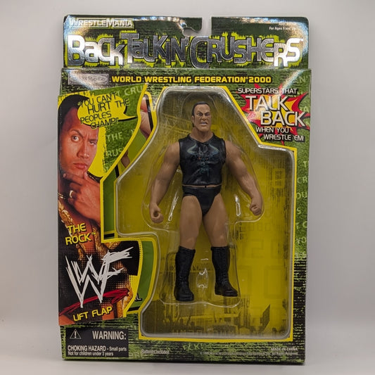 1999 WWF Jakks Pacific Back Talkin' Crushers Series 1 The Rock