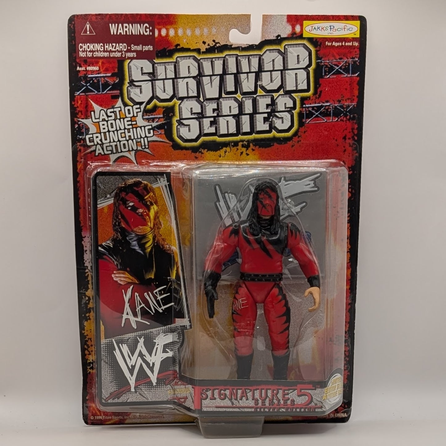 1999 WWF Jakks Pacific Signature Series 5 "Silver Edition" Kane