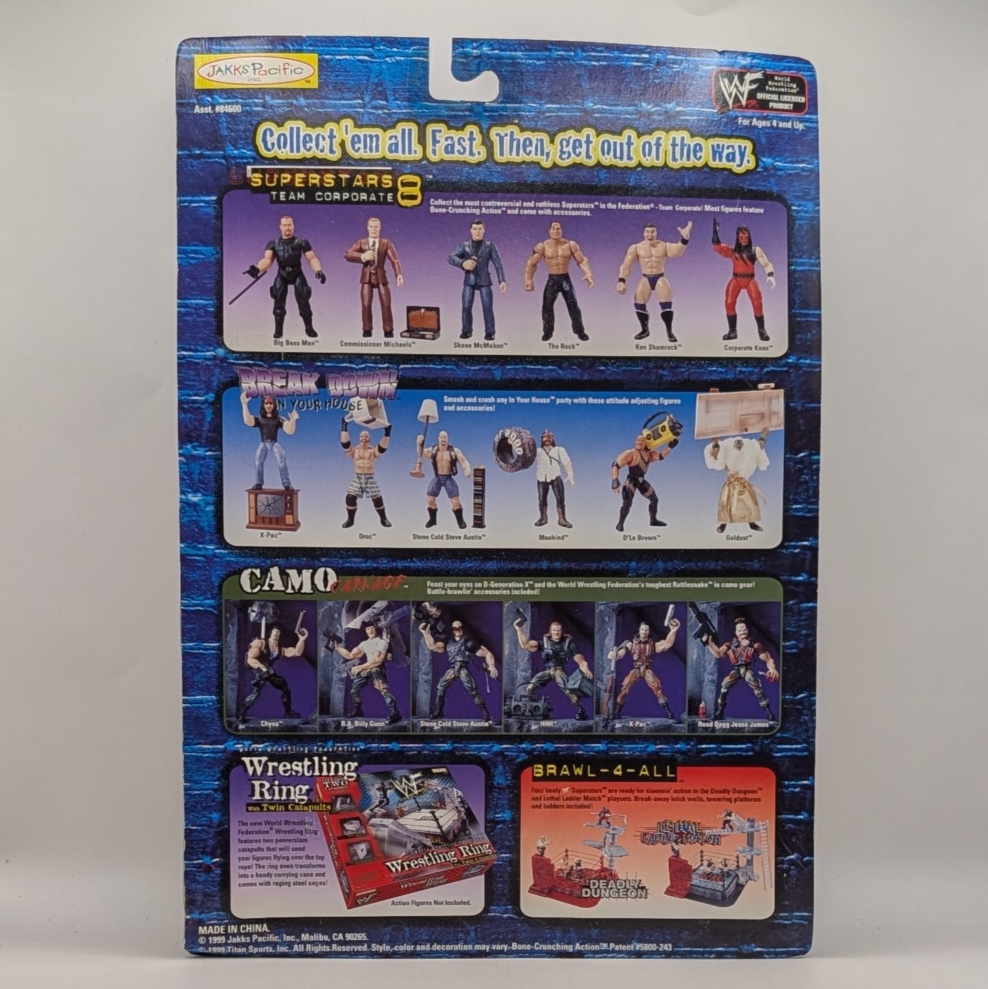 1999 WWF Jakks Pacific Superstars Series 8 "Team Corporate" Kane