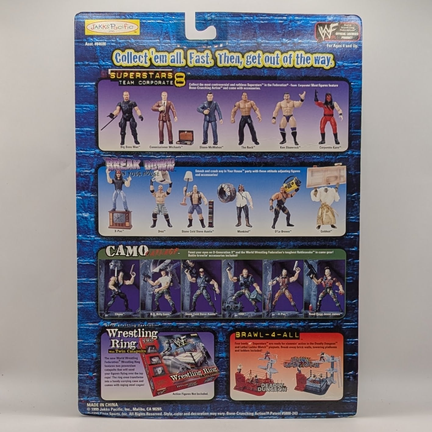 1999 WWF Jakks Pacific Superstars Series 8 "Team Corporate" Big Boss Man