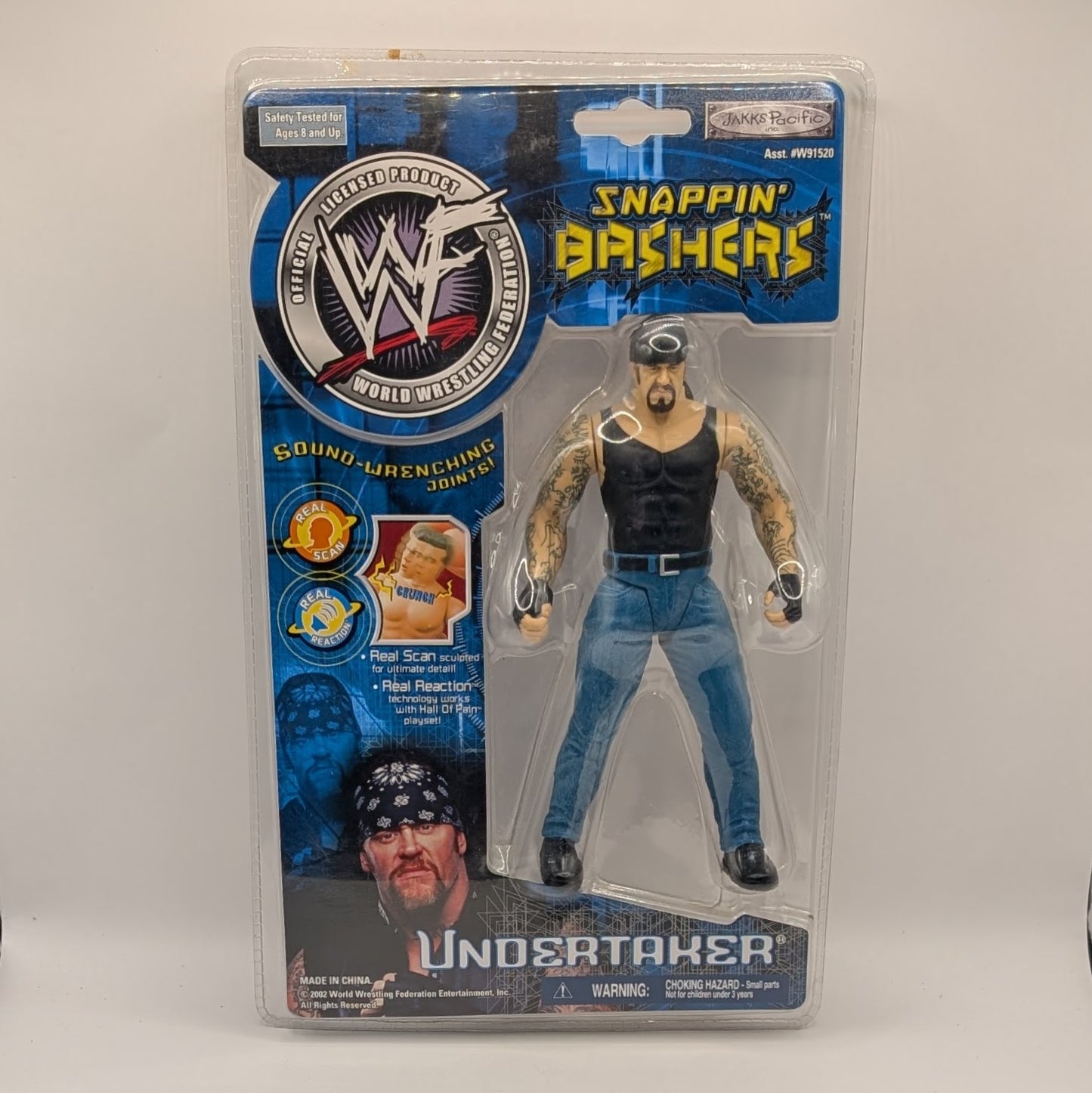 2002 WWF Jakks Pacific Snappin' Bashers Undertaker