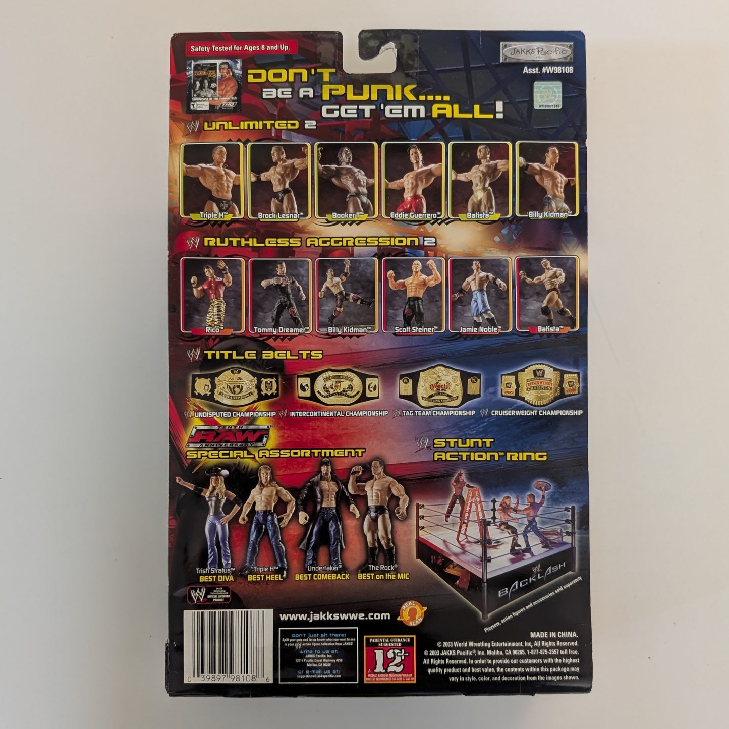 2003 WWE Jakks Pacific Unlimited Series 2 Triple H