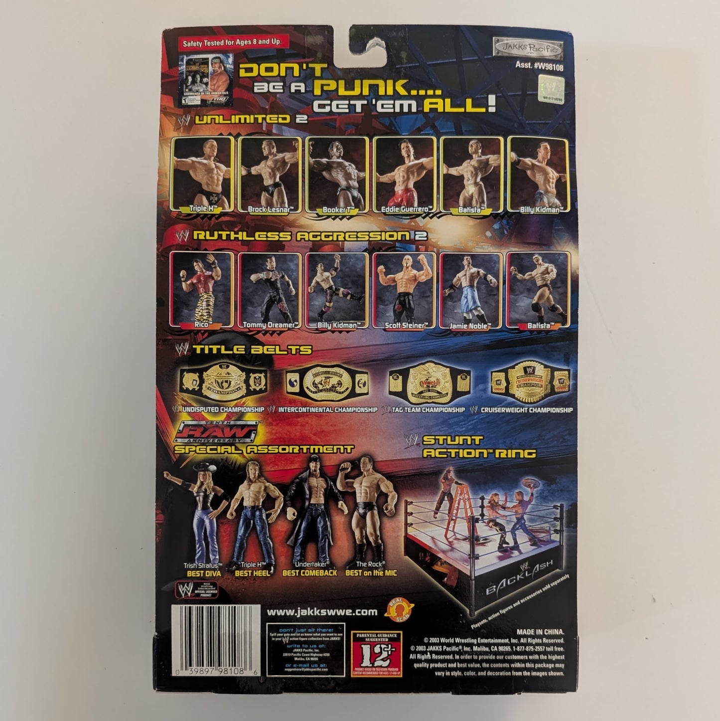 2003 WWE Jakks Pacific Unlimited Series 2 Billy Kidman