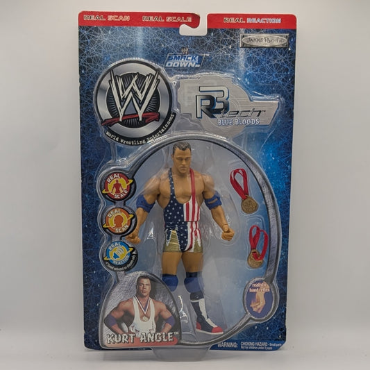 2002 WWE Jakks Pacific R-3 Tech Series 4 "Blue Bloods" Kurt Angle