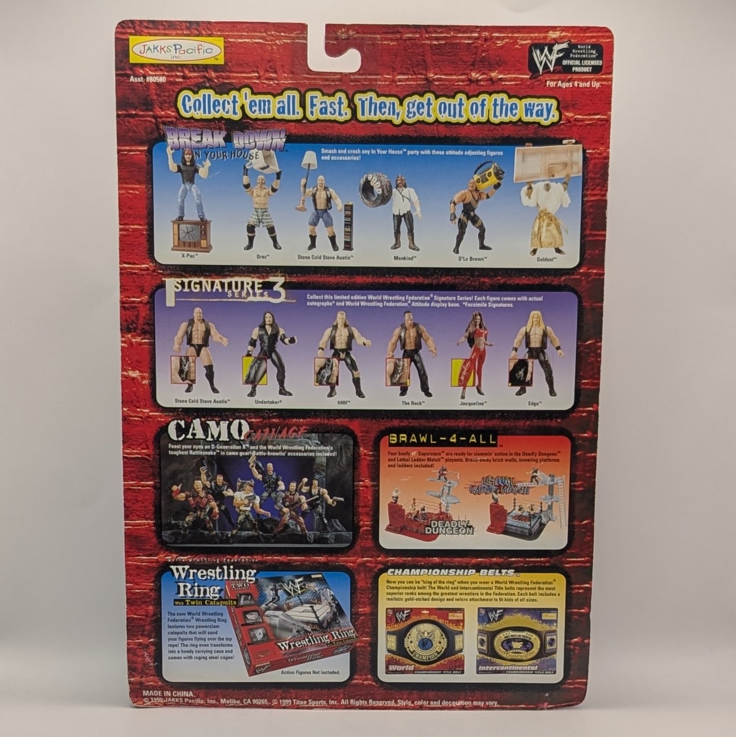 1999 WWF Jakks Pacific Break Down In Your House Mankind