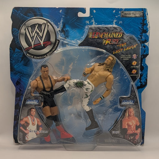 2002 WWE Jakks Pacific R-3 Tech Unchained Fury "The Last Laugh": Kurt Angle & Edge