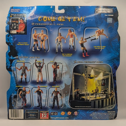 2002 WWE Jakks Pacific R-3 Tech Unchained Fury "The Last Laugh": Kurt Angle & Edge