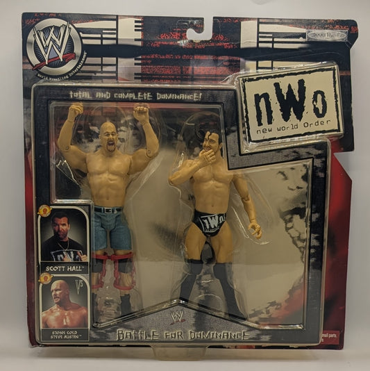 2002 WWE Jakks Pacific nWo R-3 Tech "Battle for Dominance": Stone Cold Steve Austin vs. Scott Hall