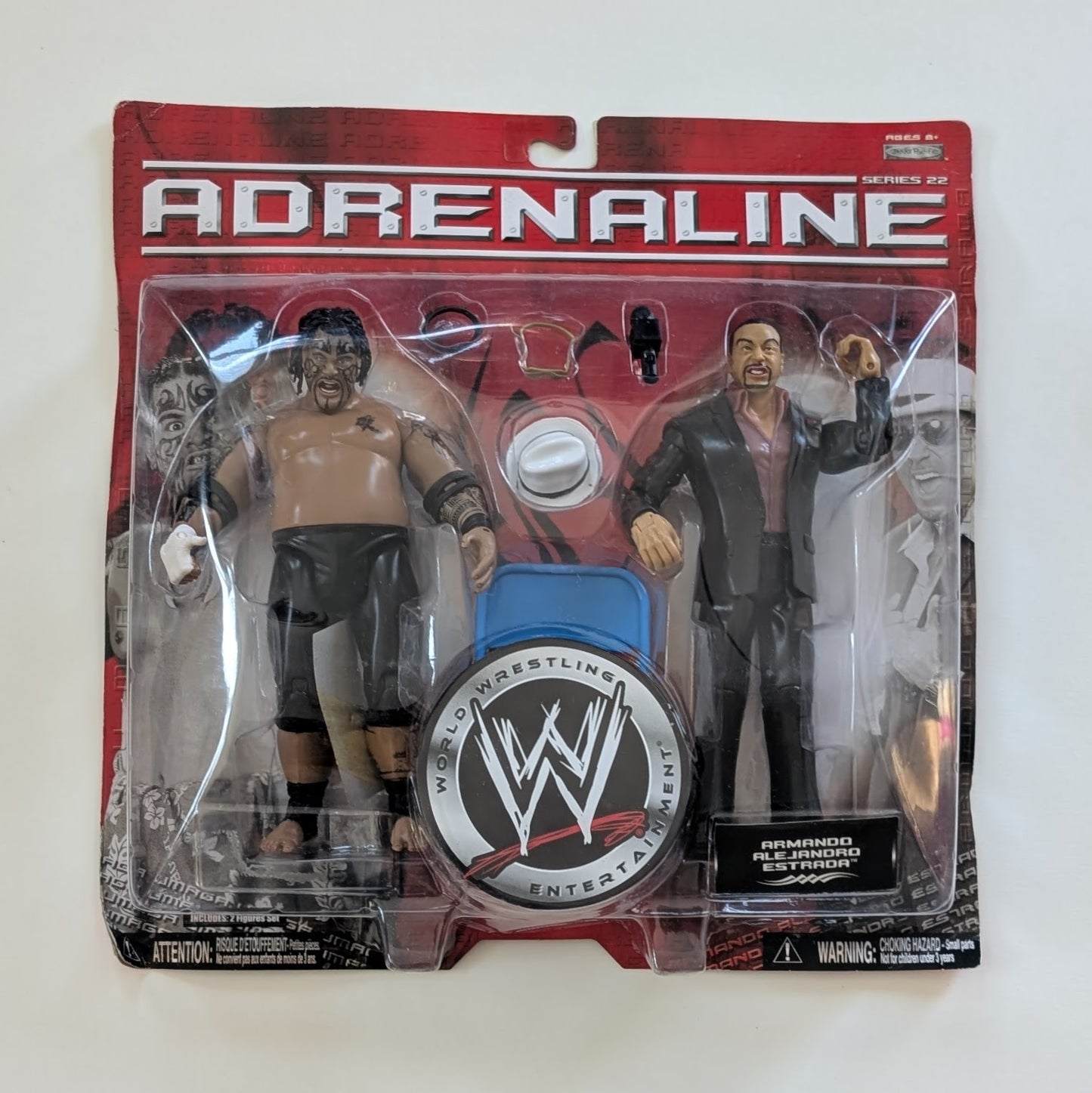 2007 WWE Jakks Pacific Adrenaline Series 22 Umaga & Armando Alejandro Estrada