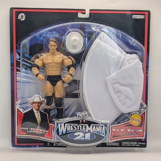 2005 WWE Jakks Pacific Ruthless Aggression WrestleMania 21 Signature Gear Series 2 John "Bradshaw" Layfield