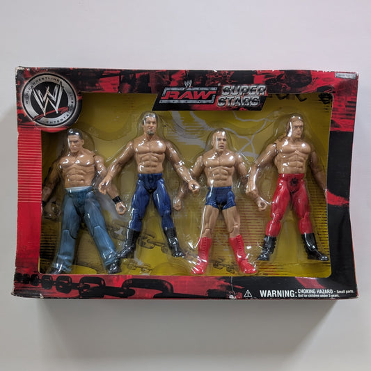 2005 WWE Jakks Pacific Titantron Live Toys 'R' Us Exclusive "Raw Superstars" Box Set: John Cena, Chris Jericho, Kurt Angle & Edge