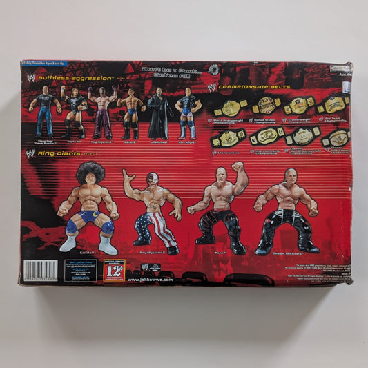 2005 WWE Jakks Pacific Titantron Live Toys 'R' Us Exclusive "Raw Superstars" Box Set: John Cena, Chris Jericho, Kurt Angle & Edge