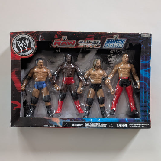 2007 WWE Jakks Pacific Titantron Live "Superstars" Box Set: Batista, Booker T, Triple H & Shawn Michaels