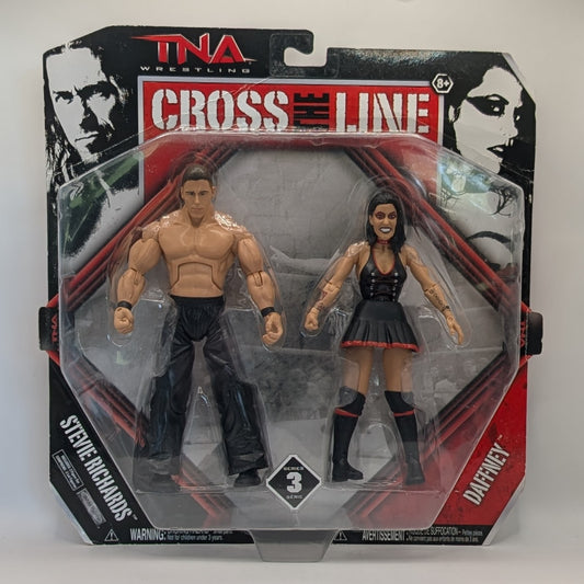 2011 TNA Wrestling Jakks Pacific Cross the Line Series 3 Stevie Richards & Daffney