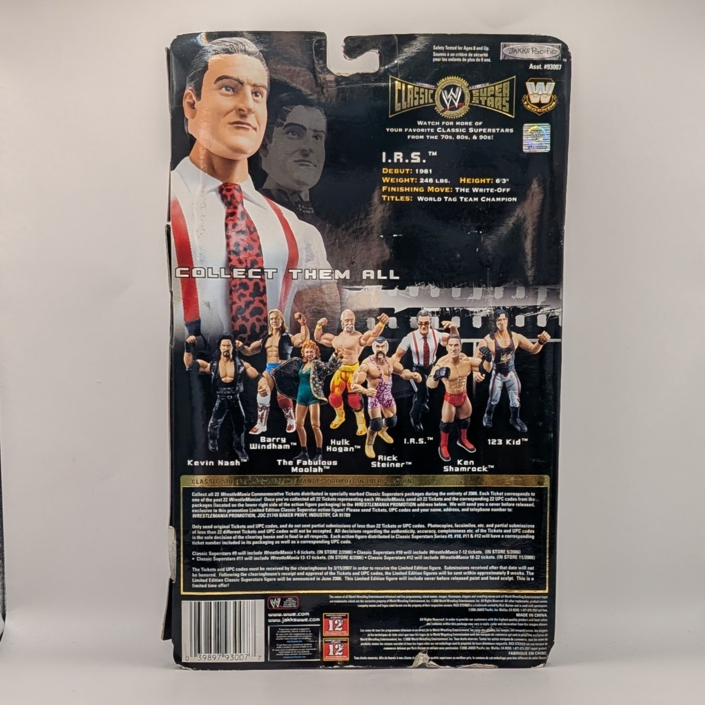 2006 WWE Jakks Pacific Classic Superstars Series 11 I.R.S.