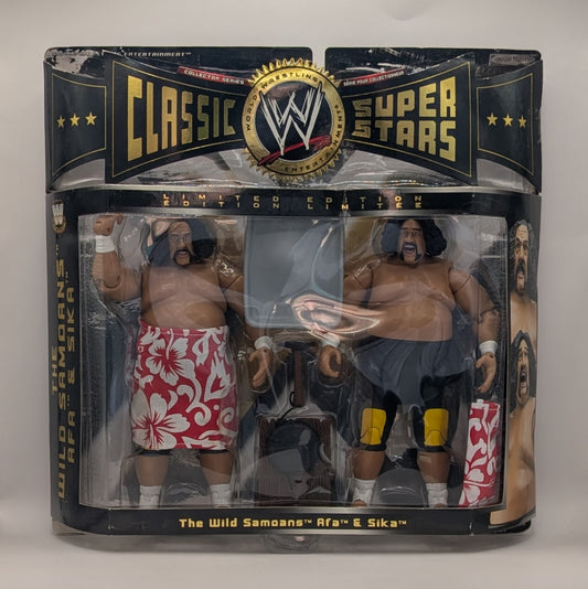 2005 WWE Jakks Pacific Classic Superstars 2-Packs Series 3 The Wild Samoans: Afa & Sika