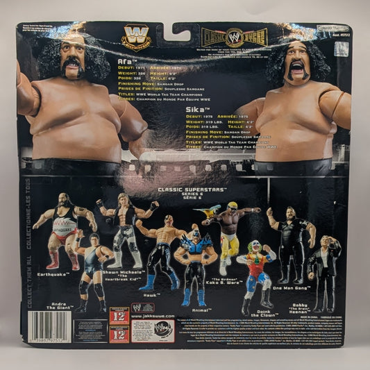 2005 WWE Jakks Pacific Classic Superstars 2-Packs Series 3 The Wild Samoans: Afa & Sika