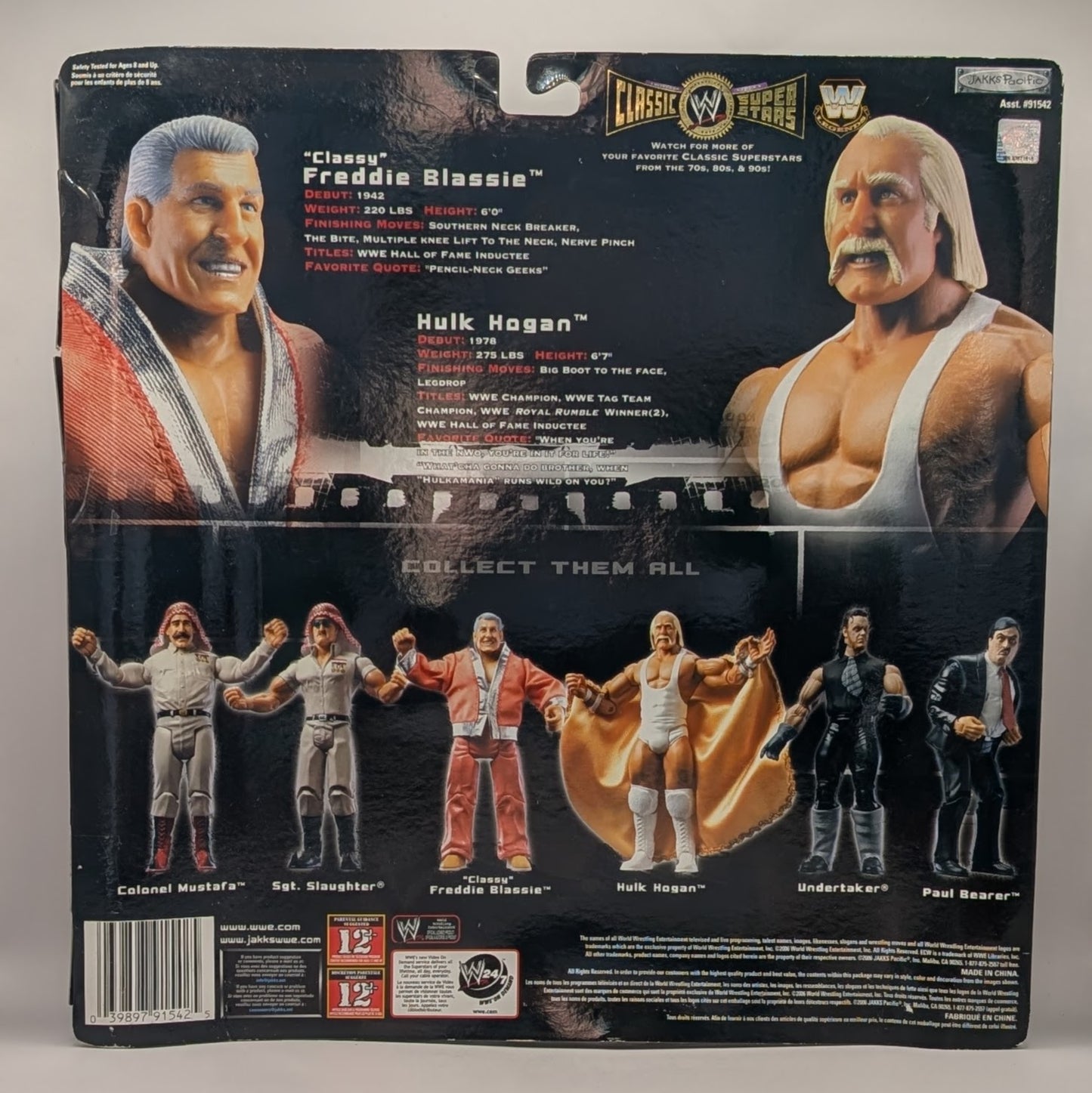 2006 WWE Jakks Pacific Classic Superstars 2-Packs Series 4 "Classy" Freddie Blassie & Hulk Hogan