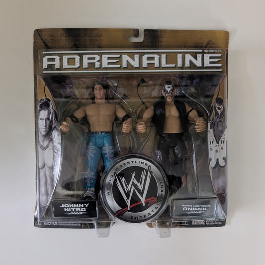 2006 WWE Jakks Pacific Adrenaline Series 18 Johnny Nitro & Road Warrior Animal