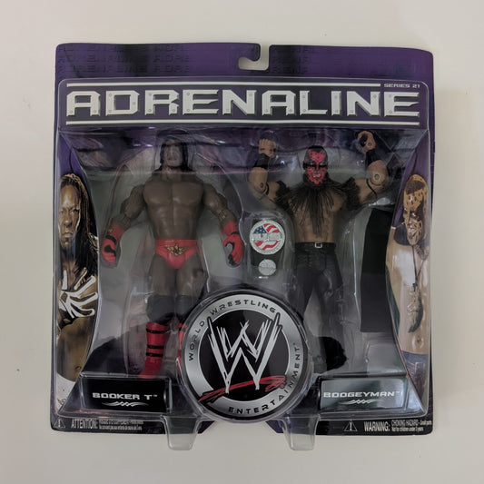 2006 WWE Jakks Pacific Adrenaline Series 21 Booker T & Boogeyman