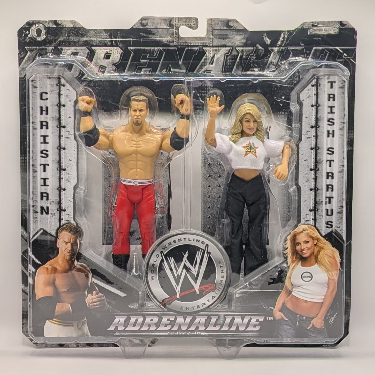 2004 WWE Jakks Pacific Adrenaline Series 10 Christian & Trish Stratus