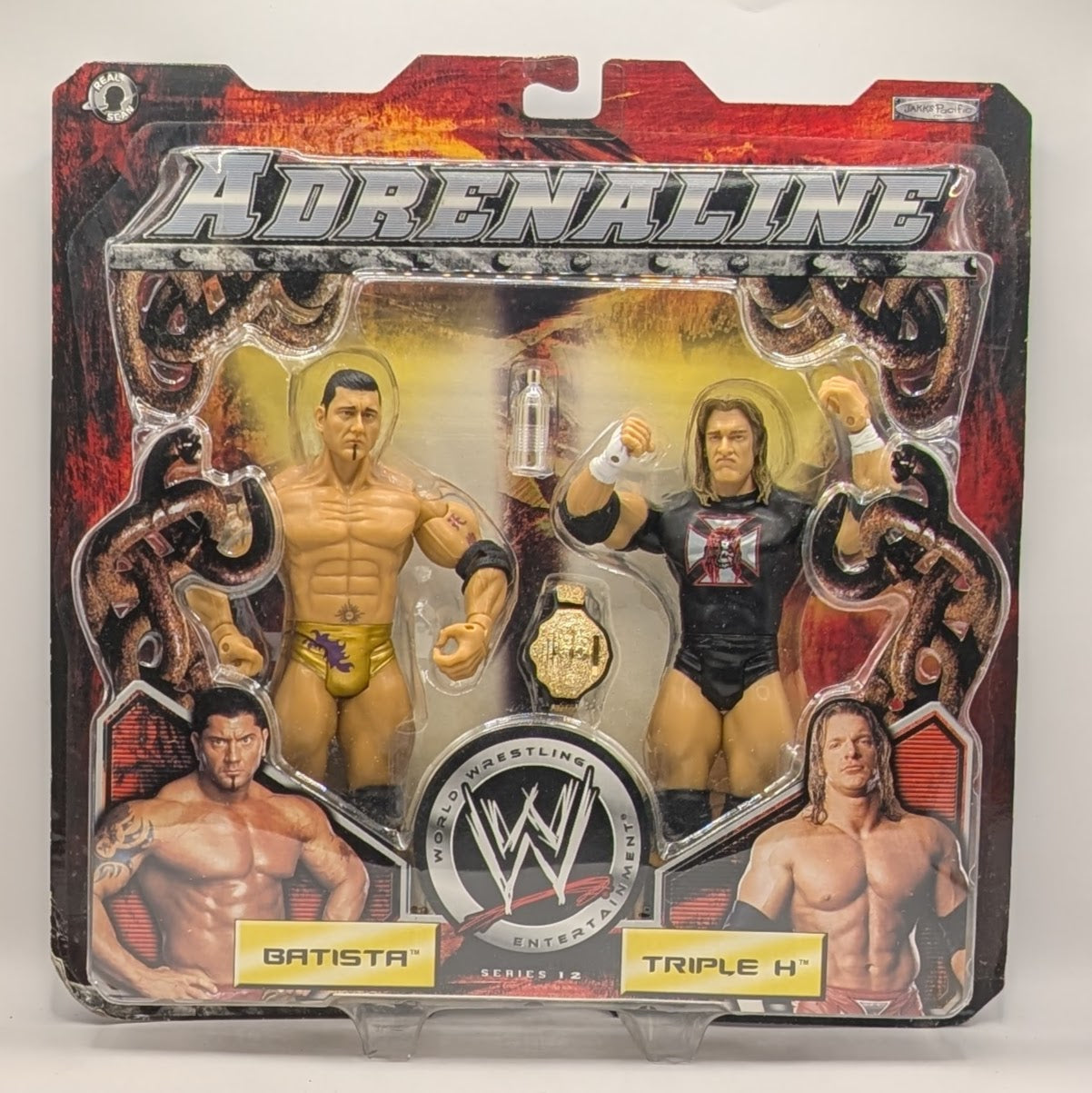 2005 WWE Jakks Pacific Adrenaline Series 12 Batista & Triple H
