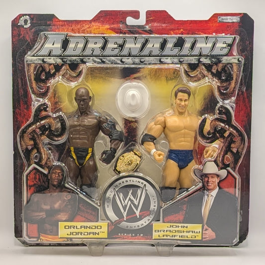 2005 WWE Jakks Pacific Adrenaline Series 12 Orlando Jordan & John Bradshaw Layfield