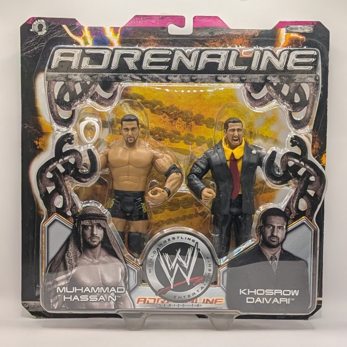 2005 WWE Jakks Pacific Adrenaline Series 14 Muhammad Hassan & Khosrow Daivari