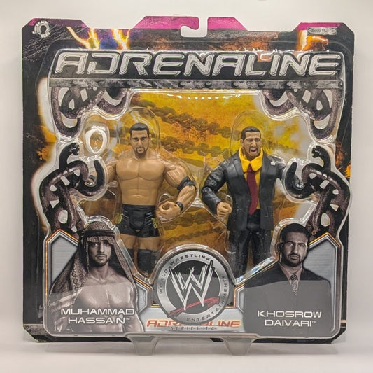2005 WWE Jakks Pacific Adrenaline Series 14 Muhammad Hassan & Khosrow Daivari