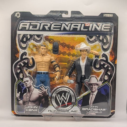 2005 WWE Jakks Pacific Adrenaline Series 15 John Cena & John Bradshaw Layfield