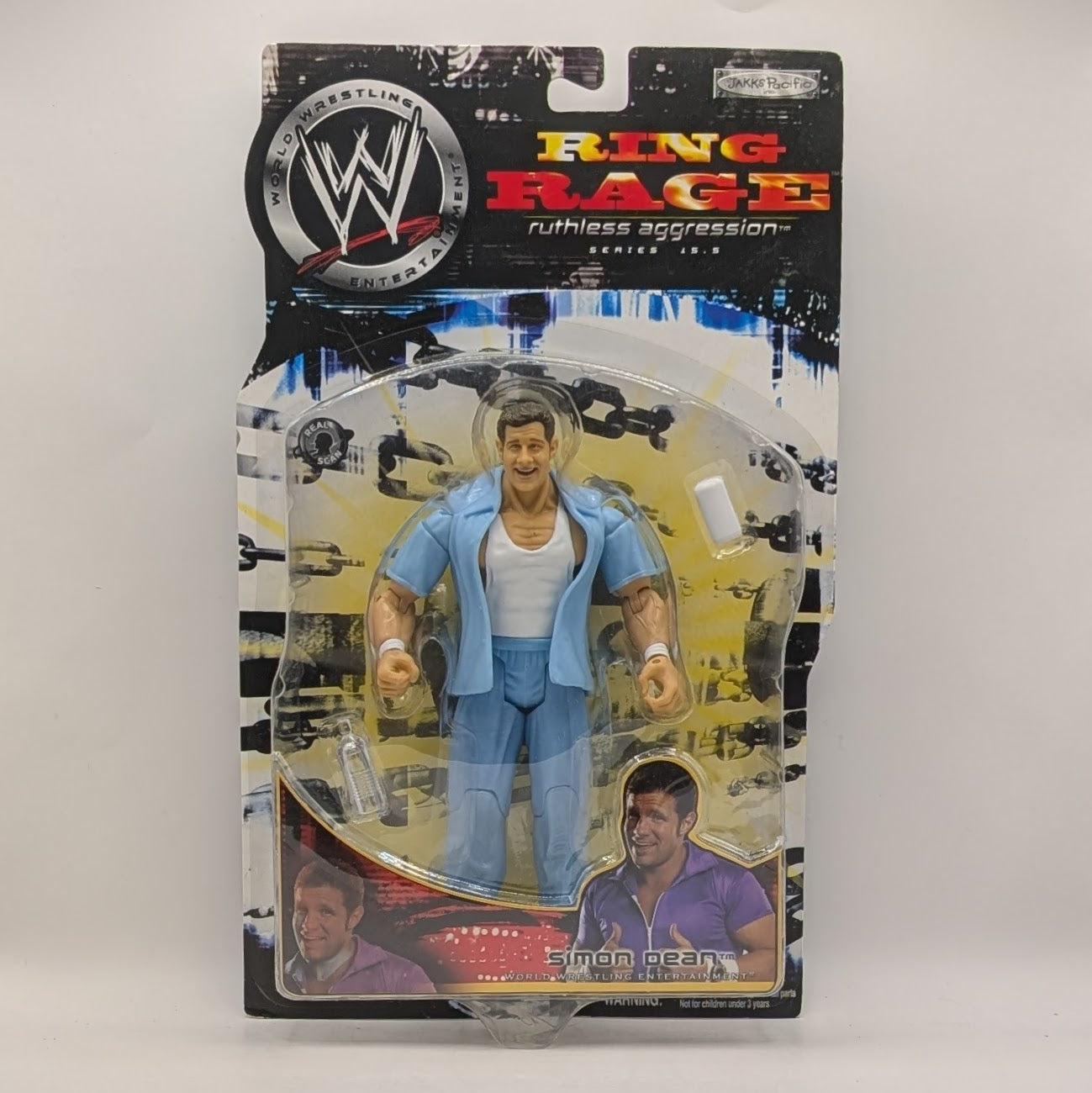 2005 WWE Jakks Pacific Ruthless Aggression Series 15.5 "Ring Rage" Simon Dean